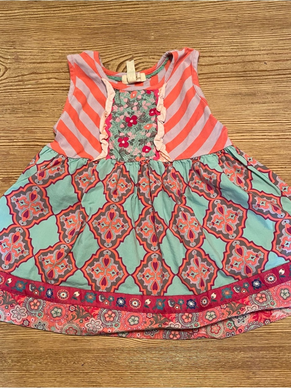 Matilda Jane Jacelyn Mixed Print Shasta Tunic Top
